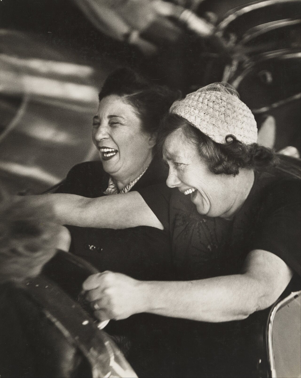 Battersea Fun Fair v Londýně na fotografii z roku 1951