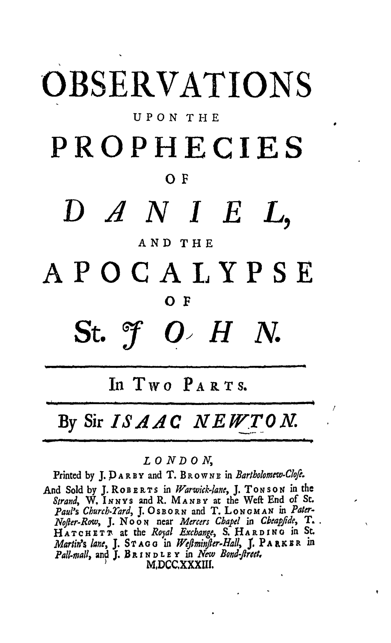 Isaac Newton a rok 2060: biblické výpočty, které bývají vydávány za proroctví konce světa