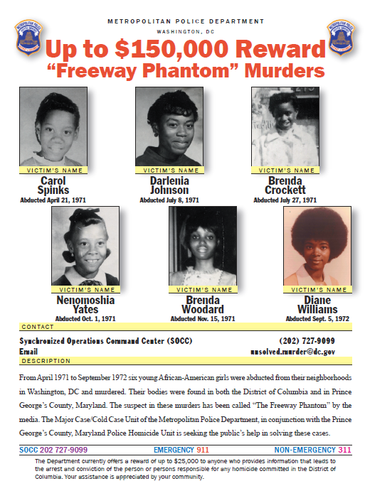 Freeway Phantom: vraždy šesti dívek ve Washingtonu a sériový pachatel, jehož identita zůstává neznámá