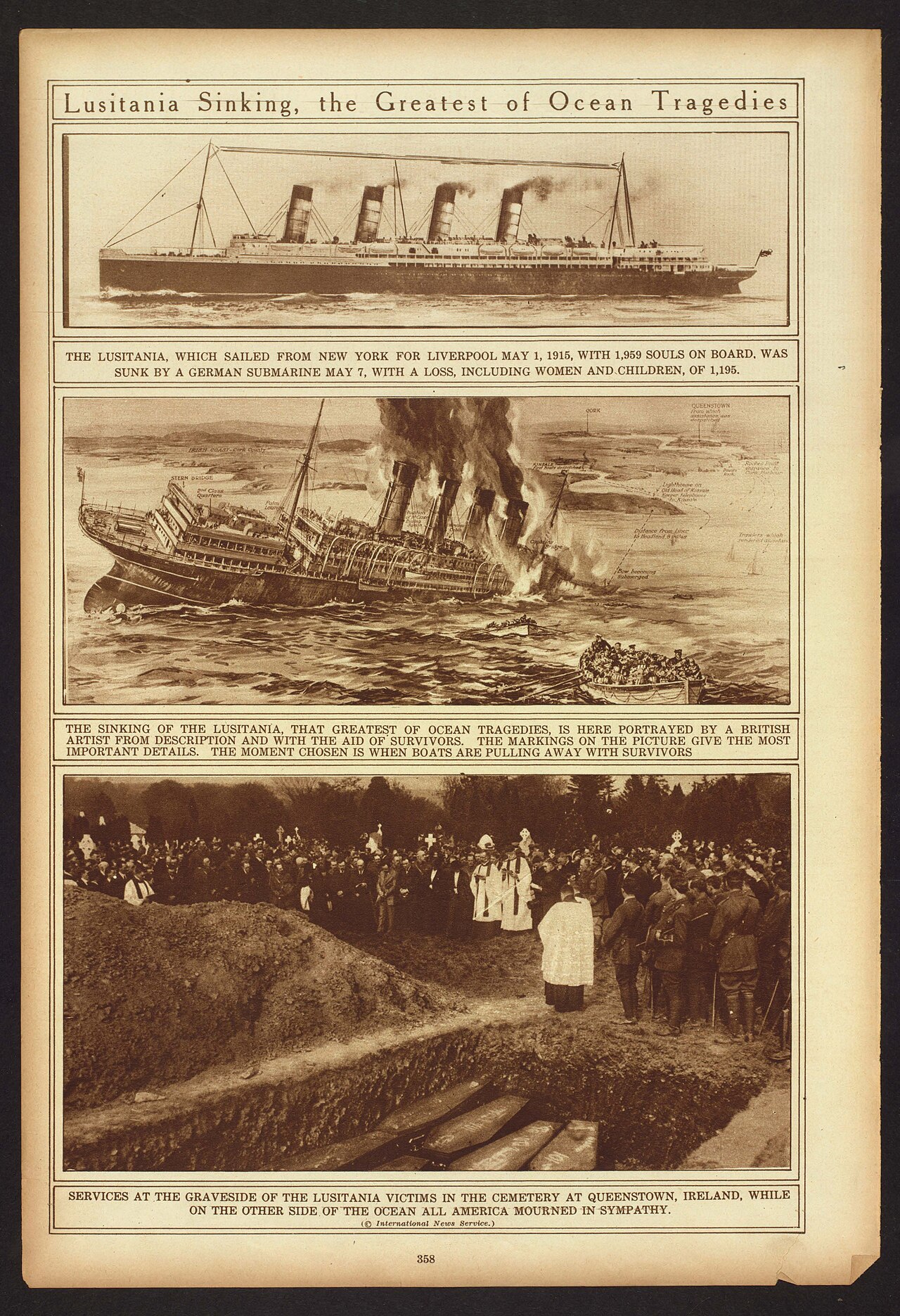 Obrazový kontext k tématu Lusitania