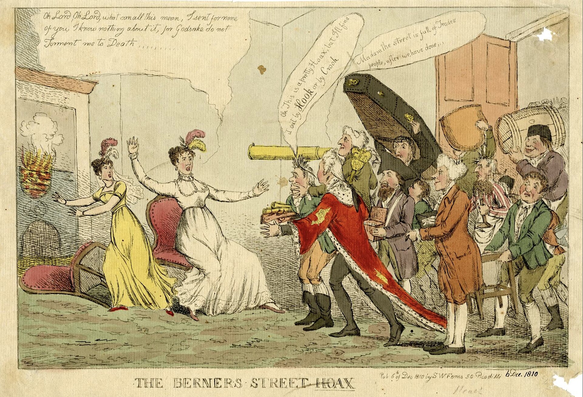 Podvod v Berners Street: stovky objednaných návštěv, přeplněný Londýn a anonymní sázka z roku 1810